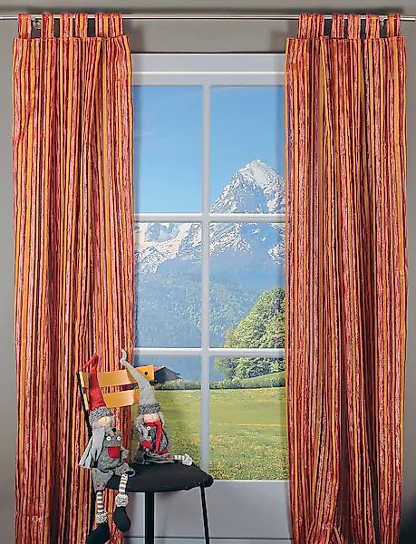 HOSSNER - ART OF HOME DECO Gardine »Wallersee« Schlaufen 1 Stk. tlg. Schlau günstig online kaufen