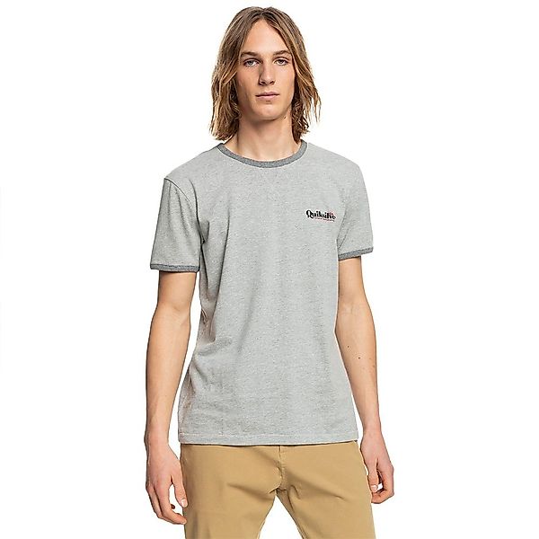Quiksilver Sportsline Ringer Kurzärmeliges T-shirt M Light Grey Heather günstig online kaufen