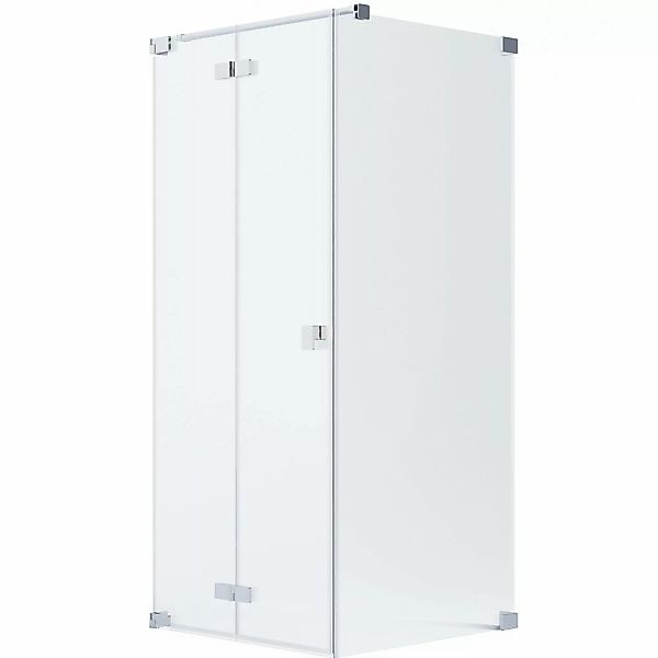 Schöner Wohnen Eckdusche Drehfalttür und Seitenwand R Chrom 100 x 90 x 200 günstig online kaufen