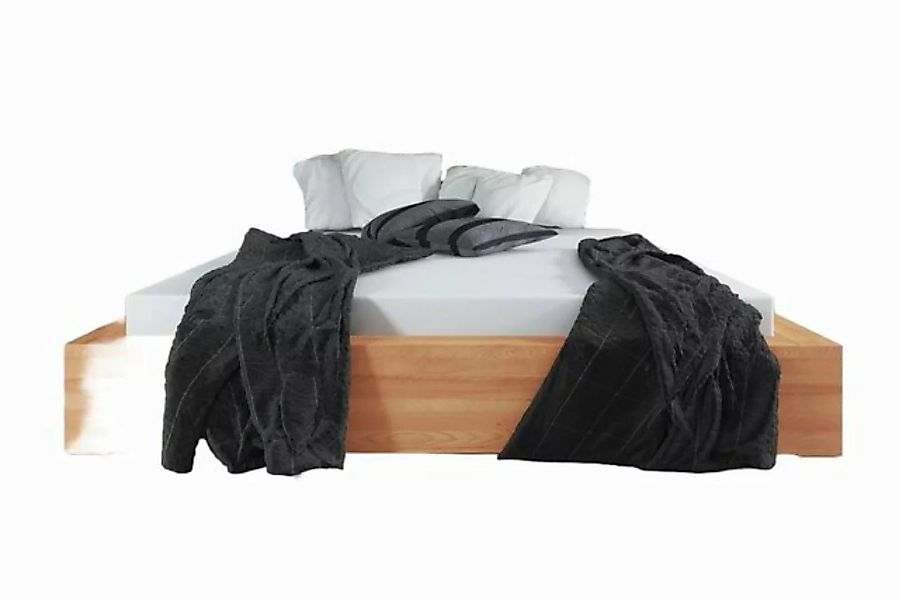 Natur24 Einzelbett Bett Lubic 1 Kernbuche 120x200 mit Sprossenkopfteil u. H günstig online kaufen