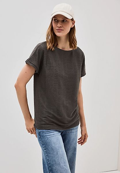 Cecil T-Shirt, aus elastischem Materialmix günstig online kaufen