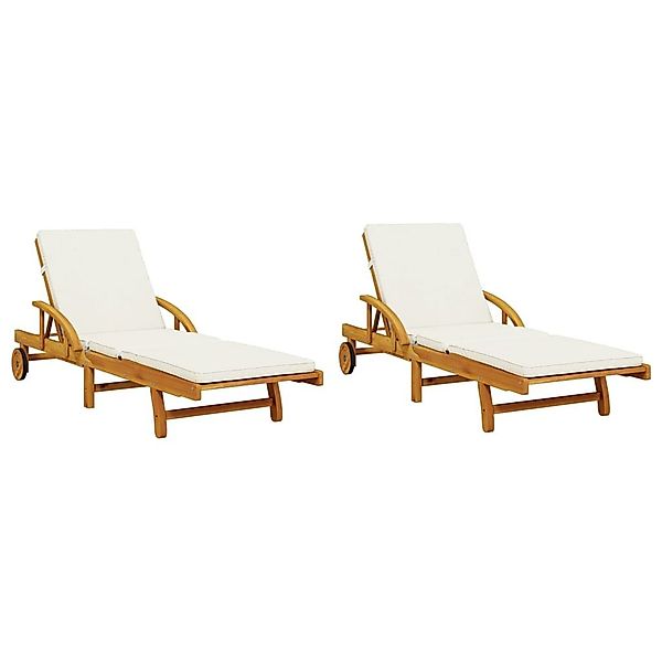 vidaXL Gartenliege Sonnenliegen 2 Stk. mit günstig online kaufen