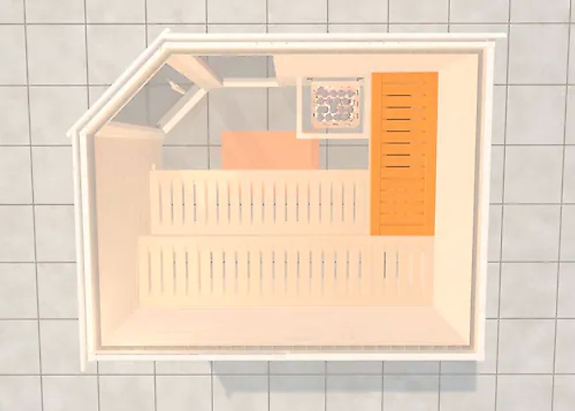 weka Saunabank "Querliege 1", BxT: 52x75 cm günstig online kaufen