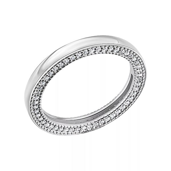 CELESTA Fingerring "925 Silber mit weißen Zirkoniasteinen" günstig online kaufen