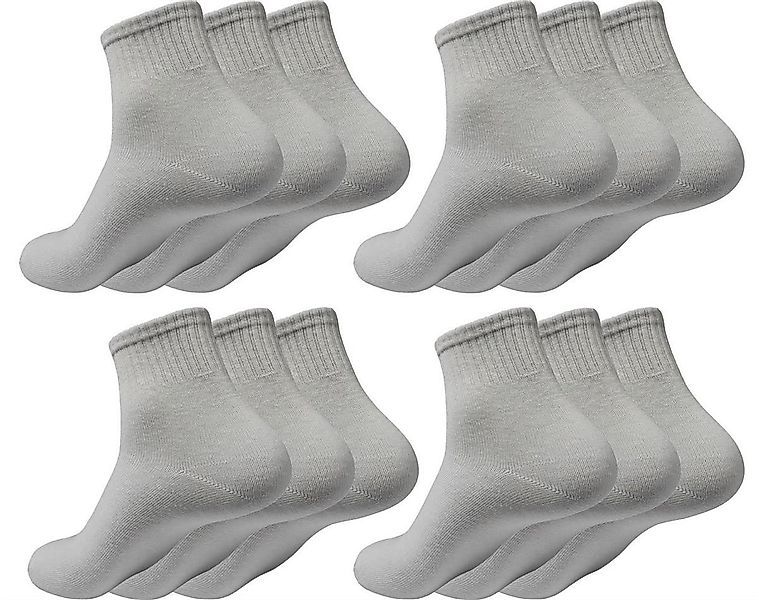 EloModa Basicsocken 12 Paar Socken halbhoch günstig online kaufen