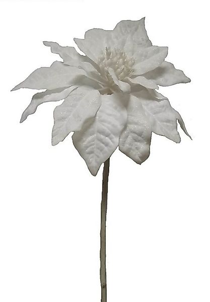 Kunstblume Weihnachtsstern weiß (Euphorbia), 2474U, Höhe 75 cm, Stielblume günstig online kaufen