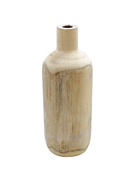 Spetebo Dekovase (Packung, 1 St., 1 Vase), Deko Holzvase Flasche naturbelas günstig online kaufen