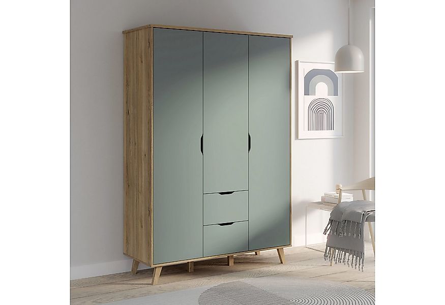 FORTE Kleiderschrank "Vankka, skandinavischer-Stil, viel Stauraum, ohne Gri günstig online kaufen