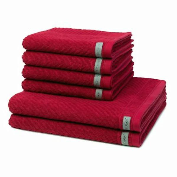 Ross 4 X Handtuch 2 X Duschtuch - im Set Smart Handtücher rot günstig online kaufen