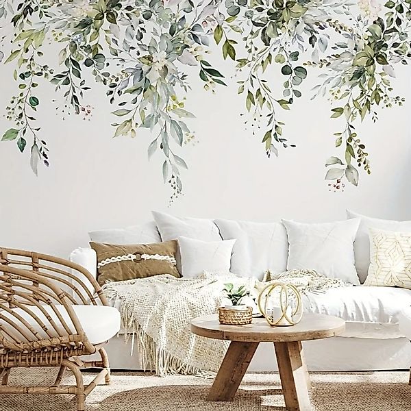 Montegoni Wandsticker Wandsticker Grüne Blätter & Florale Motive, Selbstkle günstig online kaufen