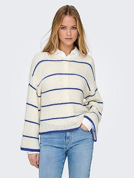 ONLY Rundhalspullover ONLGEENA 7/8 STRIPE O-NECK günstig online kaufen