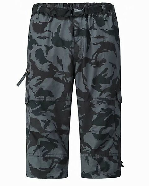 Allthemen Caprihose Herren 3/4 Cargo Shorts mit Gummiband günstig online kaufen