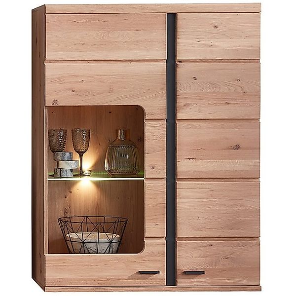 Lomadox Hängevitrine STAVEN-36 Hängevitrine mit Esche Massivholzfront und L günstig online kaufen