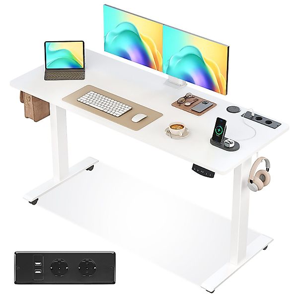ODK Schreibtisch Höhenverstellbarer Schreibtisch mit USB günstig online kaufen