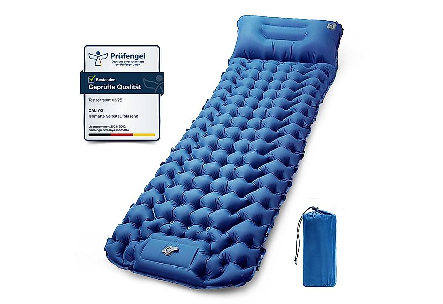 CALIYO Isomatte selbstaufblasend Camping luftmatratze mit kopfkissen für Ou günstig online kaufen