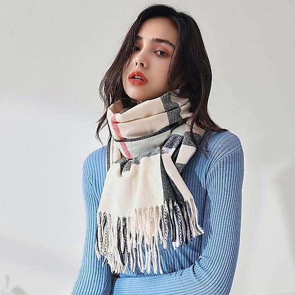 Blusmart Schal Karierter Schal für Damen, günstig online kaufen
