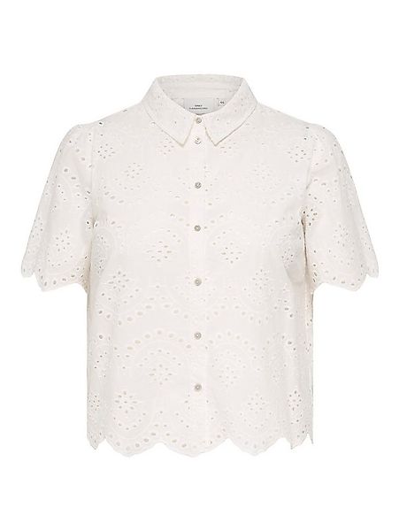 ONLY CARMAKOMA Kurzarmbluse CARVALAIS S/S SHIRT WVN NOOS Lochstickerei-Deta günstig online kaufen