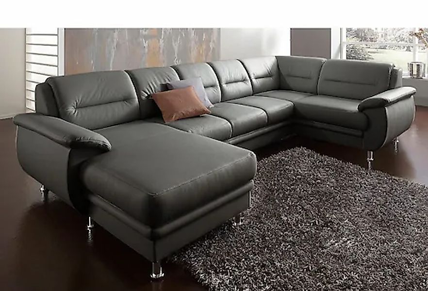 sit&more Wohnlandschaft »Mailand U-Form, B: 312 cm« optional Bettfunktion günstig online kaufen