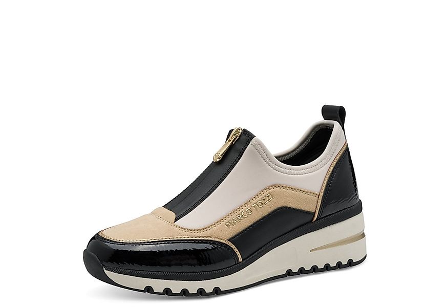 MARCO TOZZI Slip-On Sneaker, Keilabsatz, Halbschuh, Freizeitschuh mit Front günstig online kaufen