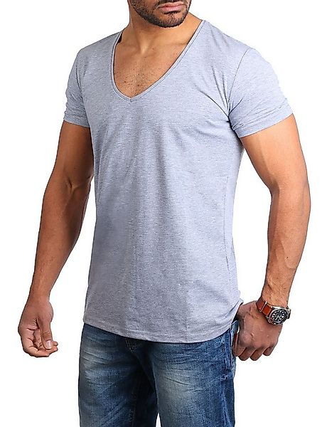 Young & Rich T-Shirt Herren Uni Basic 1315 extra tiefer Ausschnitt 5er Pack günstig online kaufen