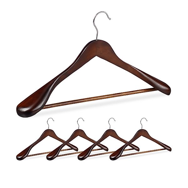 relaxdays Kleiderbügel Anzug Kleiderbügel 5er Set, günstig online kaufen