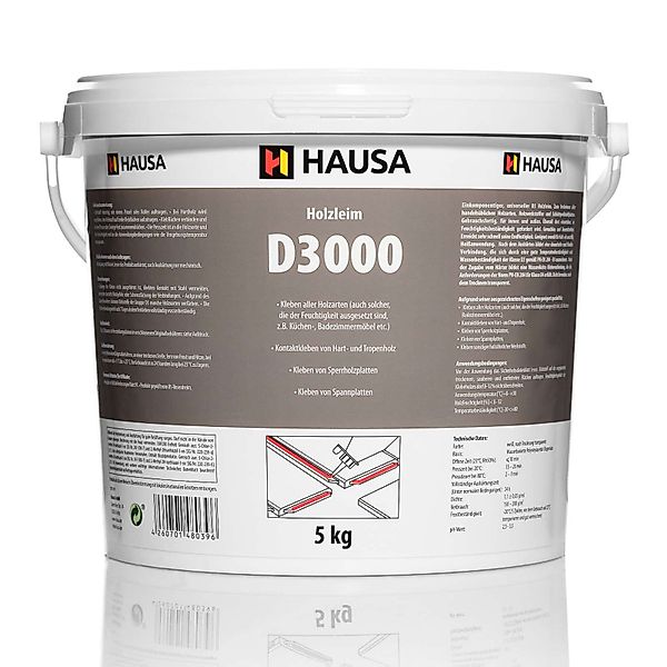 Hausa Montagekleber Holzleim D3, (Eimer 5 günstig online kaufen