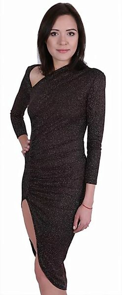 Sarcia.eu Midikleid John Zack Kupferfarbenes asymmetrisches Kleid XL günstig online kaufen