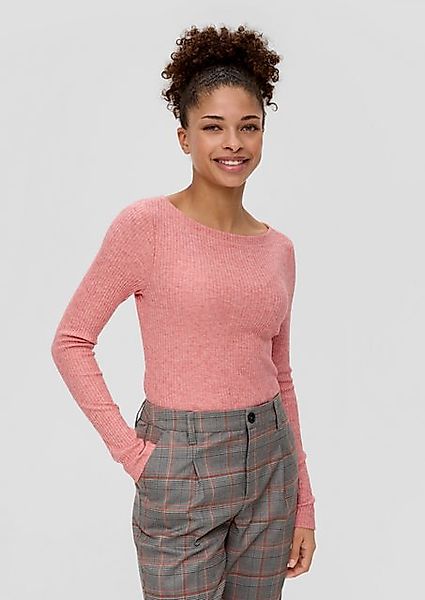 QS Langarmshirt Longsleeve aus Viskosemix günstig online kaufen