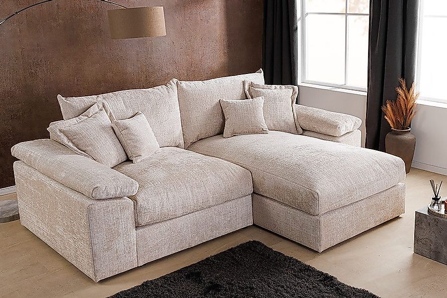 riess-ambiente Ecksofa ATMOSPHERE XL 245cm beige günstig online kaufen