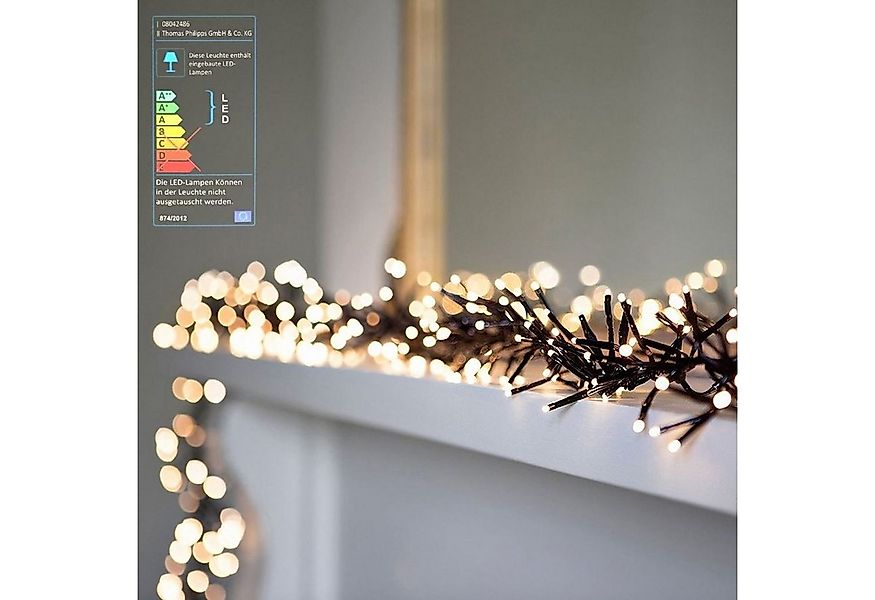 BURI Lichterkette LED-Cluster-Lichterkette 768 LEDs Weihnachtsbeleuchtung D günstig online kaufen