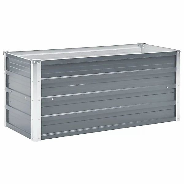vidaXL Garten-Hochbeet Stahl 100x40x45 cm Grau 659819 günstig online kaufen