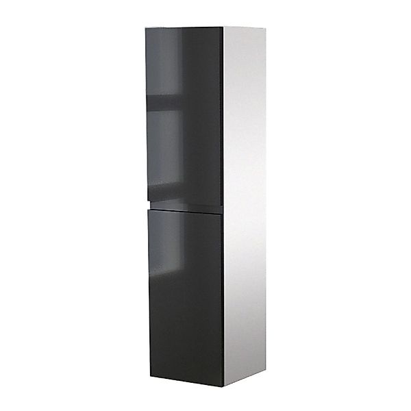 Jet-Line Badezimmer Hängeschrank Zug Hochglanzfont in Schwarz 160 cm günstig online kaufen