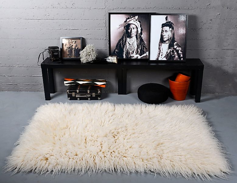 THEKO Wollteppich "Flokati XXL" rechteckig 100 mm Höhe original griechische günstig online kaufen