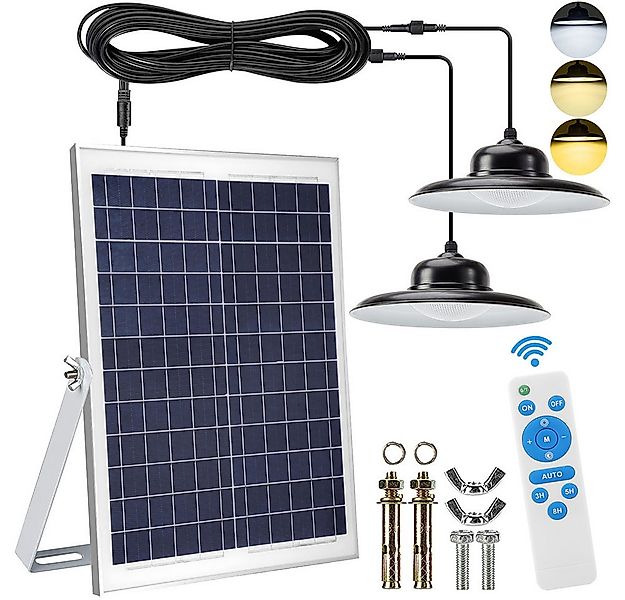 MUPOO LED Solarleuchte Solar-Pendelleuchte mit Fernbedienung,3000K/4500K/50 günstig online kaufen