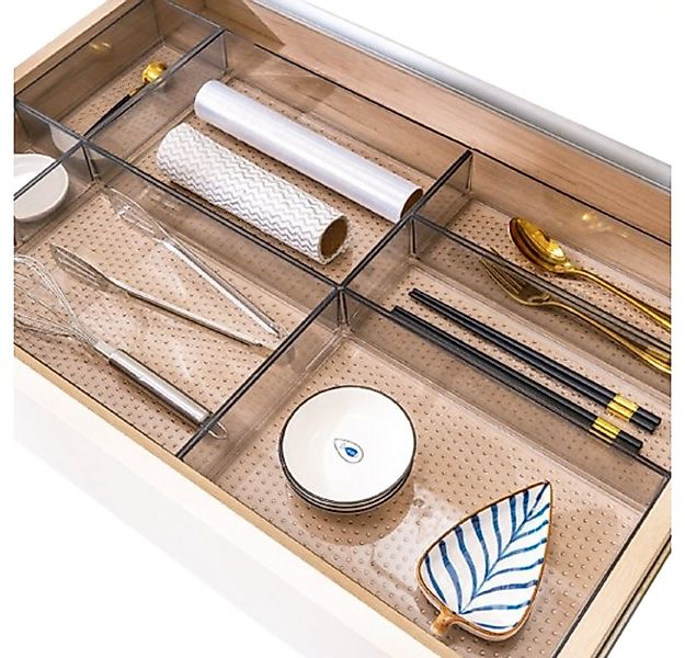 Creliv Schubladeneinsatz Modularer Besteckkasten Set – Schubladen Ordnungss günstig online kaufen