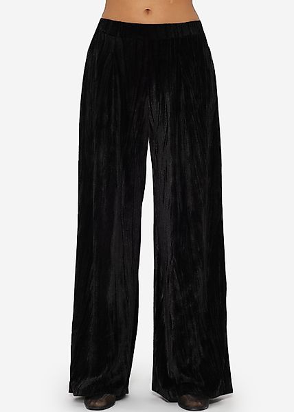 SASSYCLASSY Stoffhose Elegante Weit geschnittene Hose günstig online kaufen
