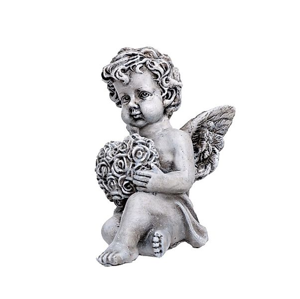 Linoows Dekoobjekt Grabfigur Engel sitzender Grabengel günstig online kaufen