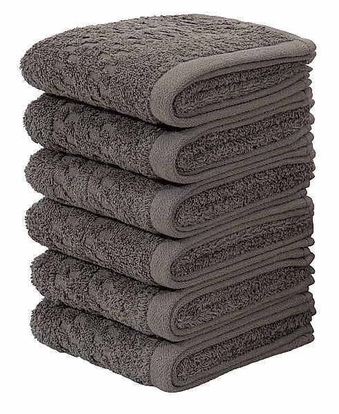 my home Gästehandtücher "Regona, Gästehandtücher 30x50cm, flauschig und wei günstig online kaufen