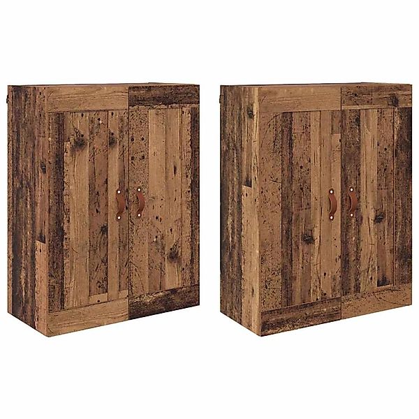 vidaXL Wandmontierte Schränke 2 Stk Altholz 69,5 x 34 x 90 cm 3415556 günstig online kaufen