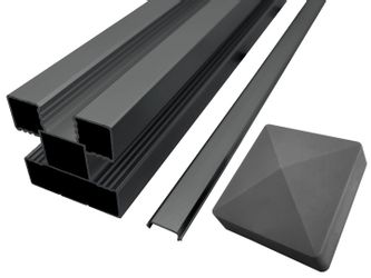 WPC Profi Gartenzaun Sichtschutzzaun Zaun Komplettset günstig online kaufen