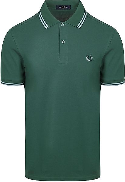 Fred Perry Polo Twin Tipped M3600 Grün Z59 - Größe L günstig online kaufen