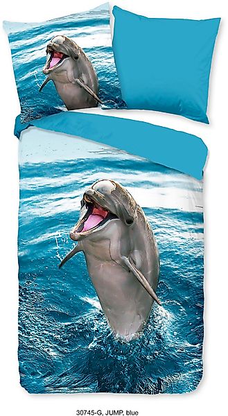 good morning Kinderbettwäsche »Jump«, 100% Baumwolle, 135x200, Reißverschlu günstig online kaufen