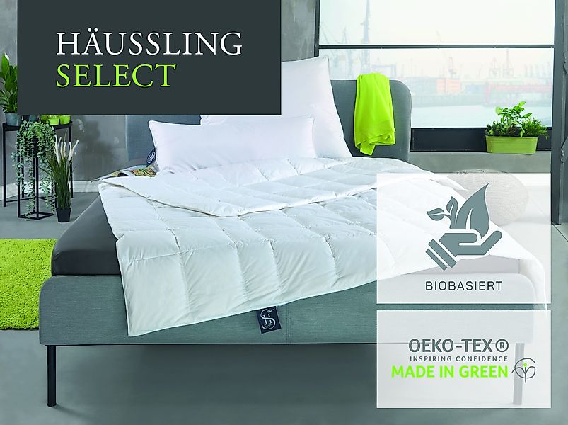 Haeussling Gänsedaunenbettdecke "Select - Made in Green" warm Füllung 100Ga günstig online kaufen