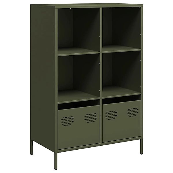 vidaXL Highboard Olivgrün 68x39x103,5 cm Stahl 851386 günstig online kaufen