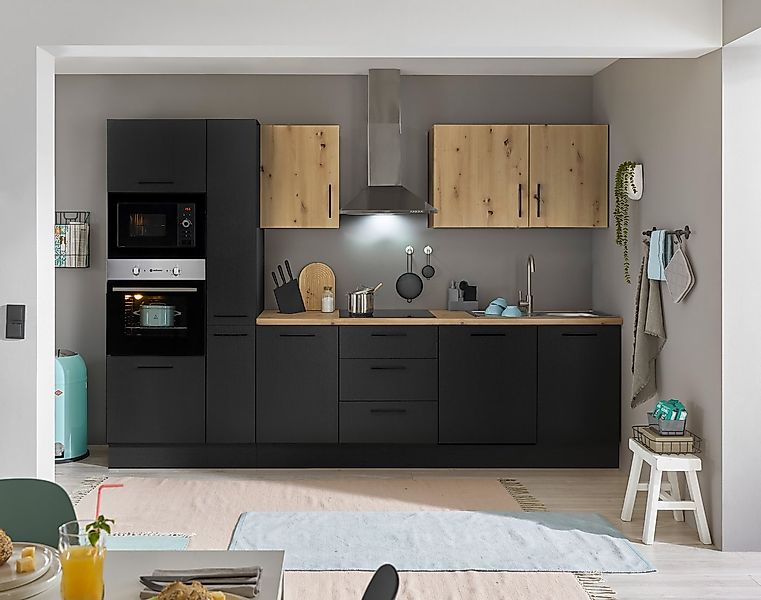 BASIC by Balculina Küchenzeile Turin, Breite 310 cm, wahlweise mit E-Geräte günstig online kaufen