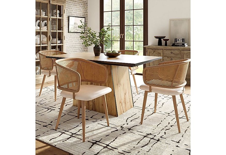 Flieks Esszimmerstuhl (Set, Eisengestell, 4 St), 4er Set Polsterstühle mit günstig online kaufen