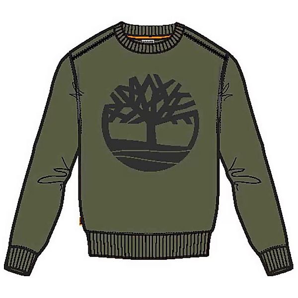 Timberland Core Tree Logo Crew Brushback Pullover 2XL Grape Leaf / Black günstig online kaufen
