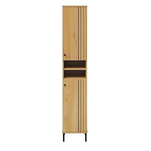 Woodroom Hochschrank Sevilla (aus massiver Kiefer lackiert, Holzschrank für günstig online kaufen