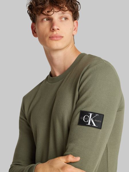 Calvin Klein Jeans Langarmshirt BADGE WAFFLE günstig online kaufen