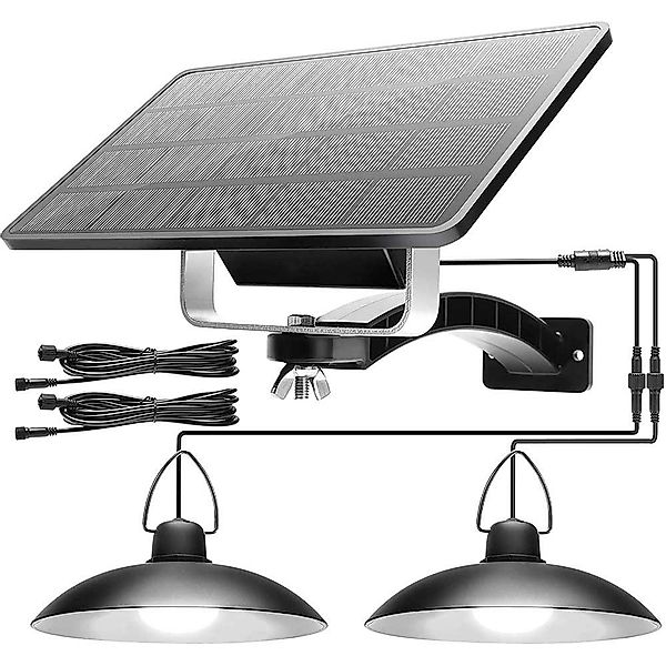 Rosnek LED Solarleuchte 1/2/3/4 Kopf, Solar-Pendelleuchten, günstig online kaufen